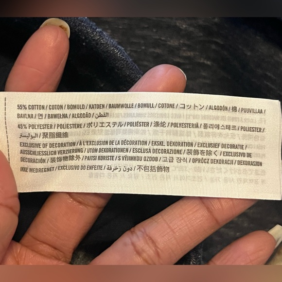 EUC Hollister Menβs Heathered Navy Joggers - Size Large - Picture 6 of 11